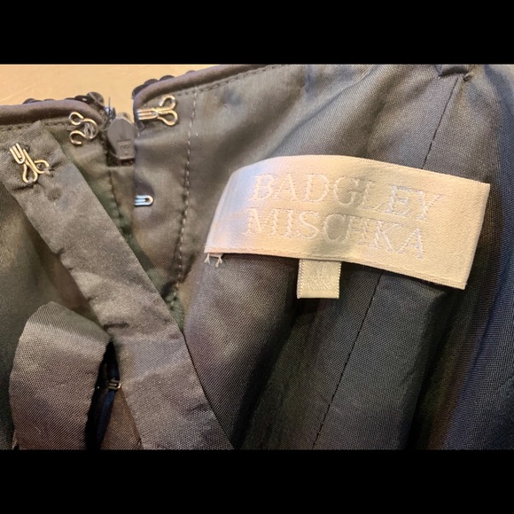 Badgley Mischka Blue Sequin Mini Dress - Picture 5 of 8